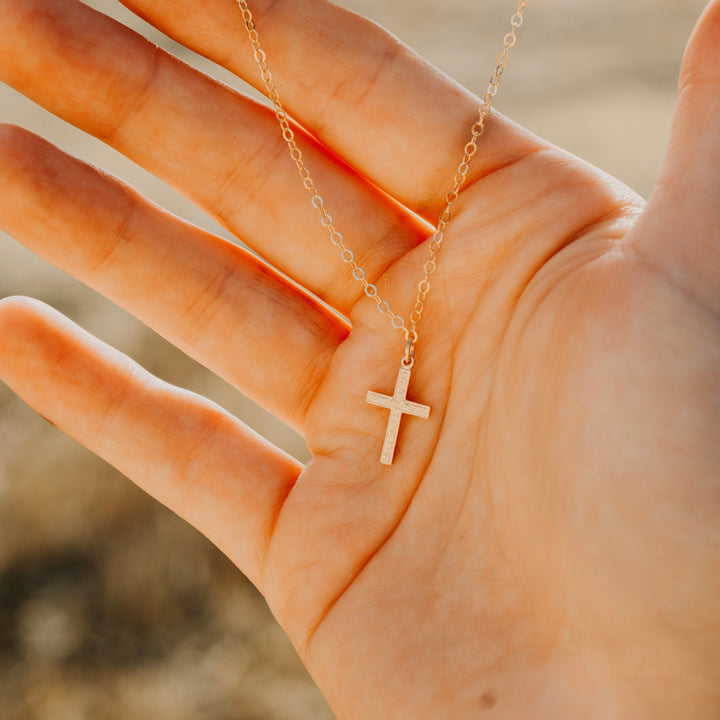 Floral Cross Necklace