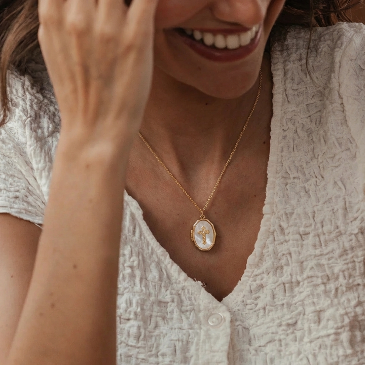 Cross Locket Necklace