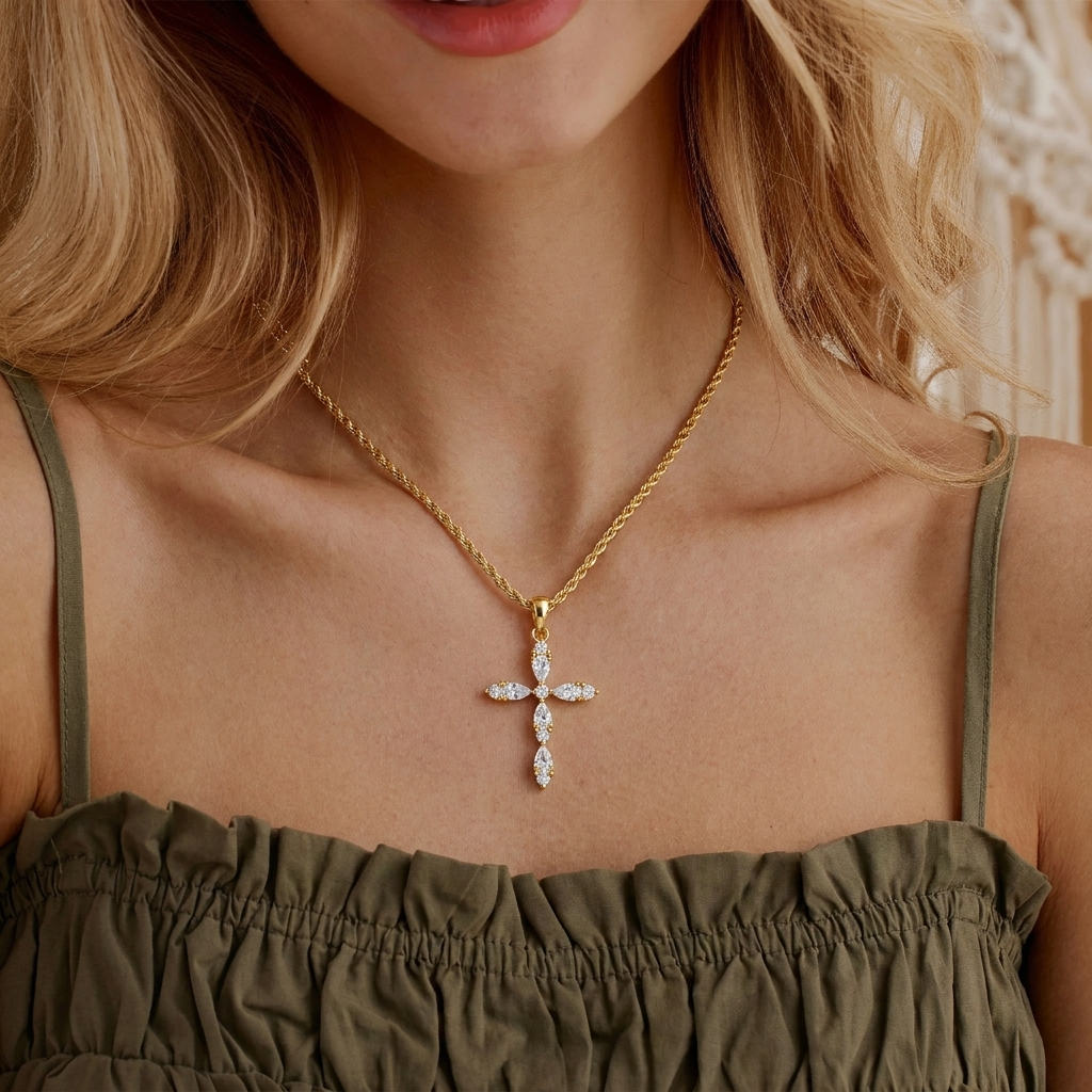 Reign Cross Necklace