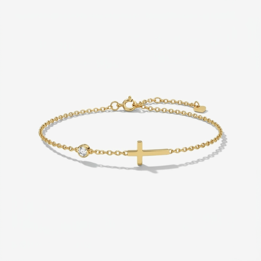 Classic Cross Charm Bracelet