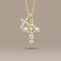 Byzantine Double Crosses Pendant Necklace