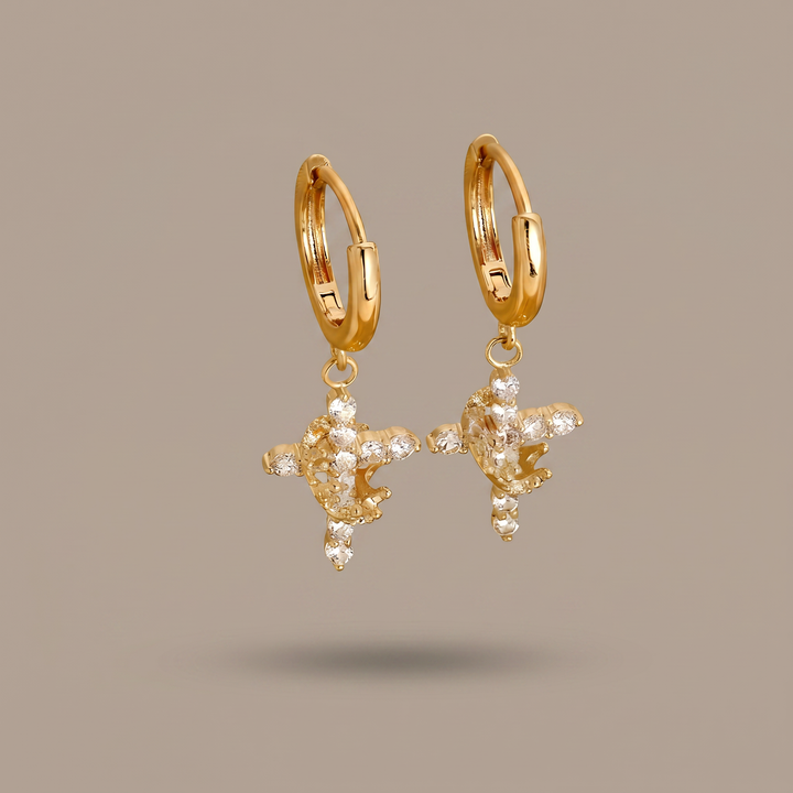 Cross & Crown Earrings