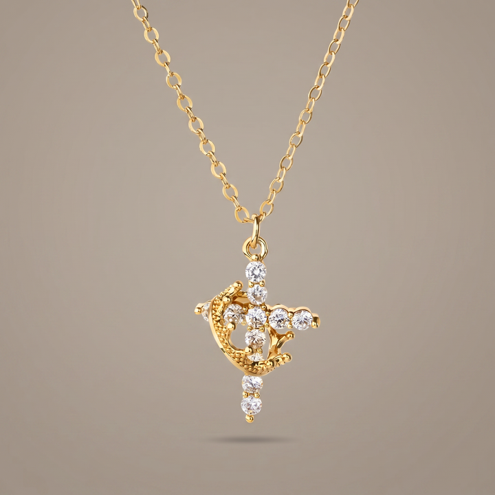 Cross Crown Necklace
