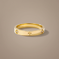 Crystal Cross Ring