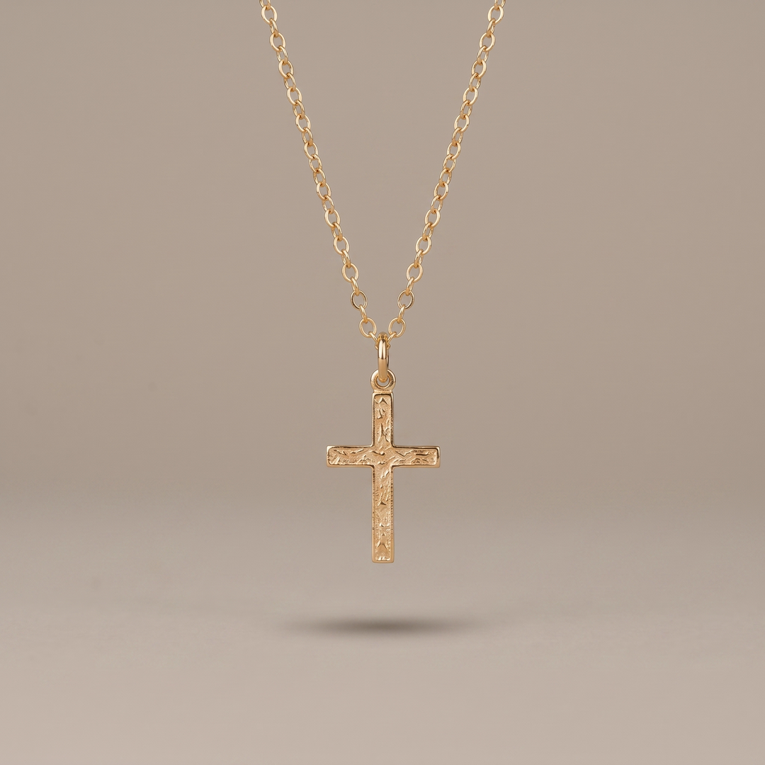 Floral Cross Necklace