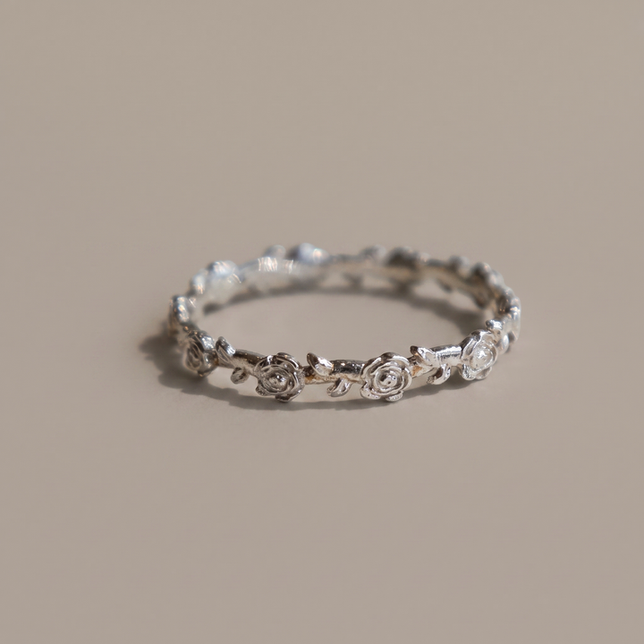 Mystical Rose Ring in Sterling Silver