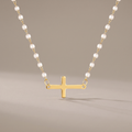 Pearl Cross Necklace