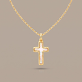 Opal Cross necklace