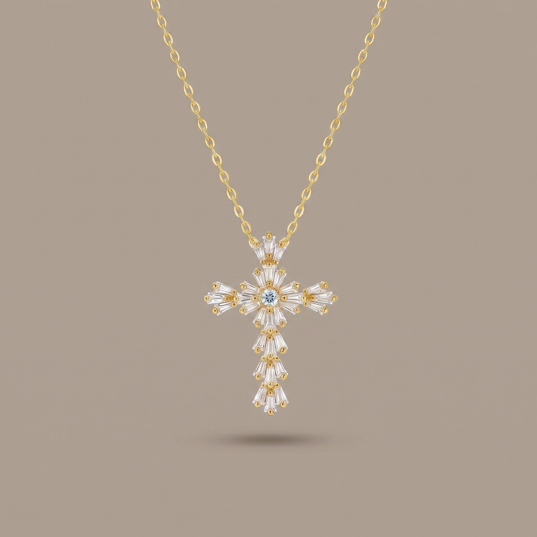 Radiant Cross Necklace