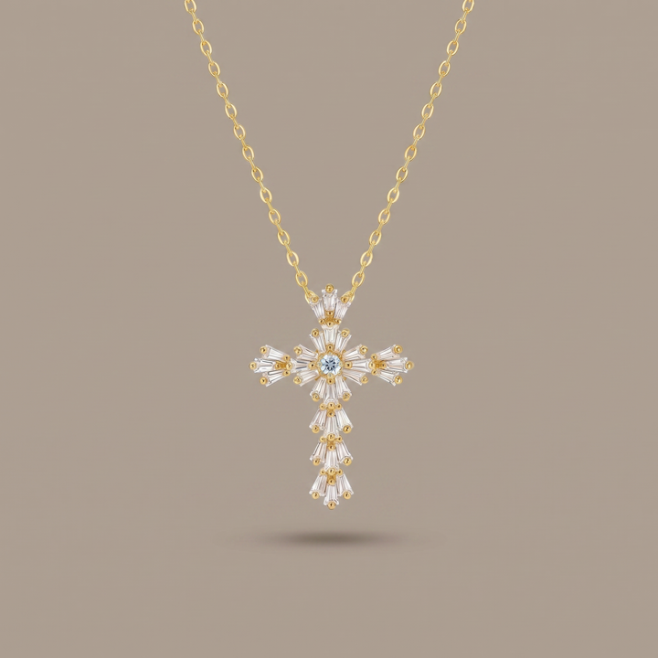 Radiant Cross Necklace