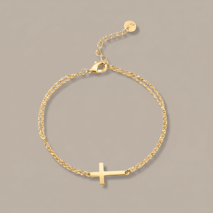 Slat Cross Bracelet