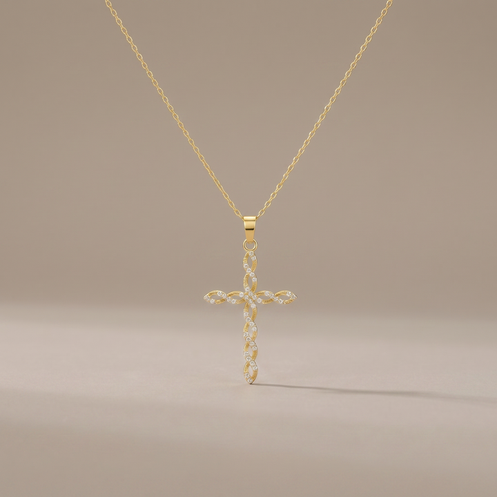 Twisted Cross Necklace