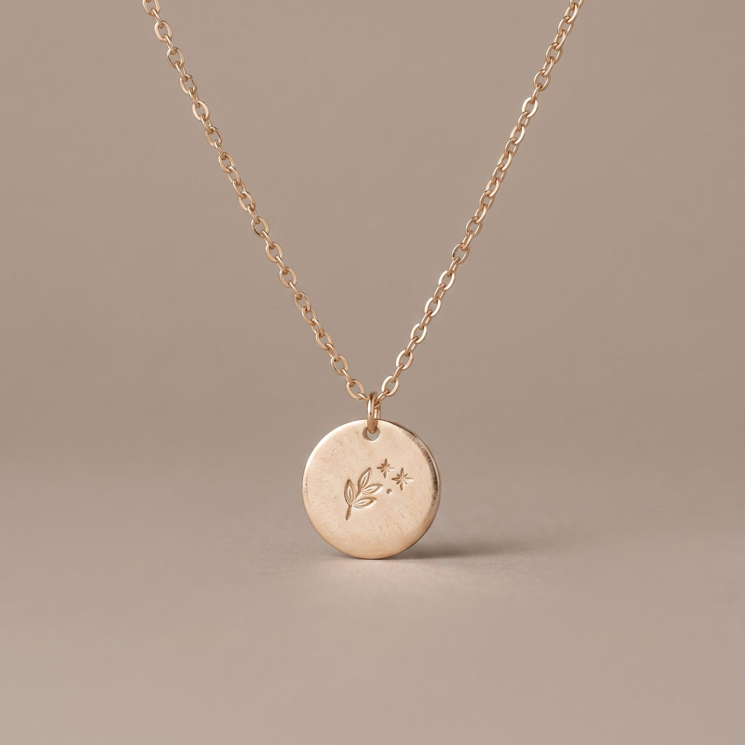 Vine & Branches Disc Necklace