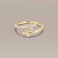 Wrapped Cross Ring