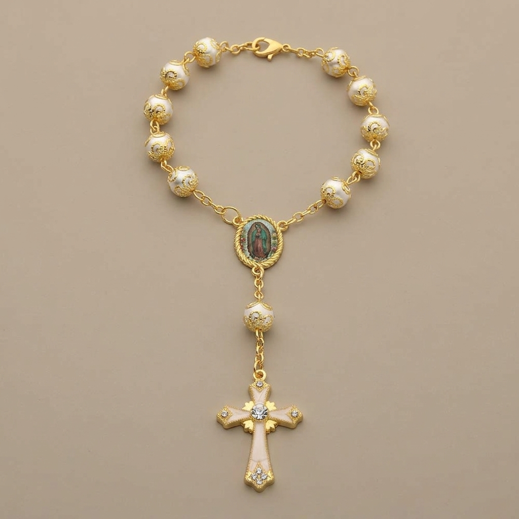 Our Lady of Guadalupe Multipurpose Graceful Bracelet Rosary