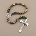Four-Leaf Clover Crucifix Paracord Rosary