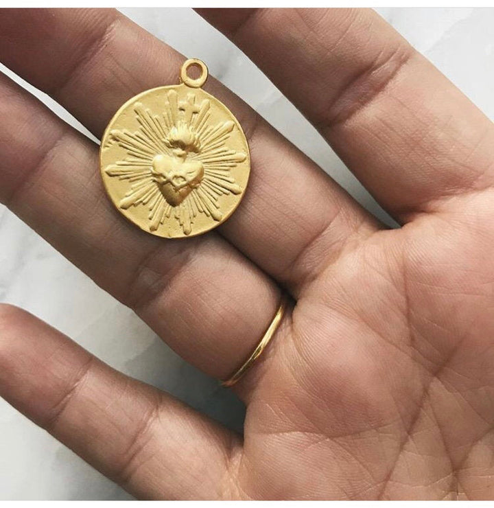 Most Sacred Heart Coin Necklace