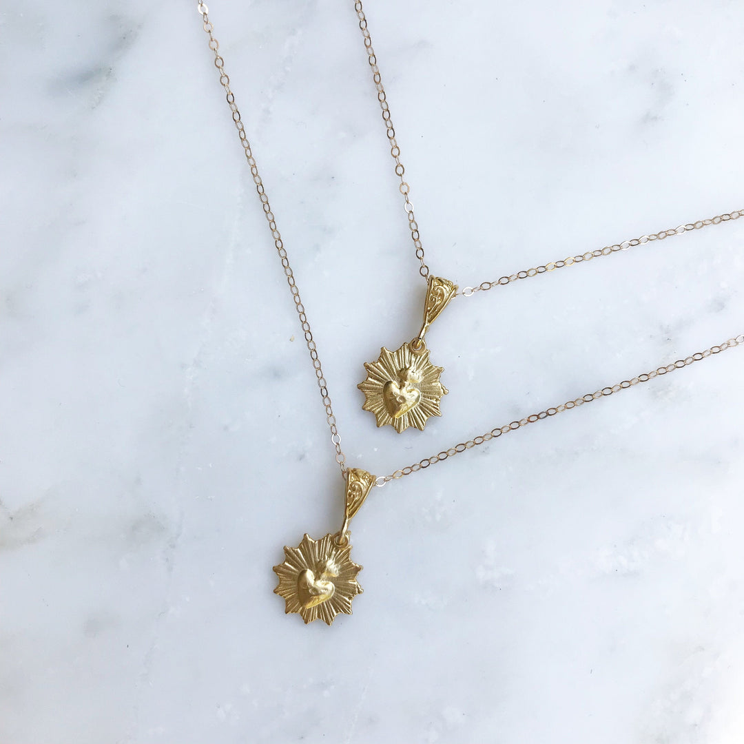 Most Sacred Heart Scalloped Necklace
