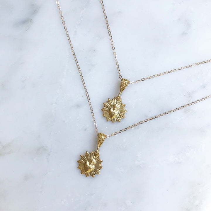 Most Sacred Heart Scalloped Necklace