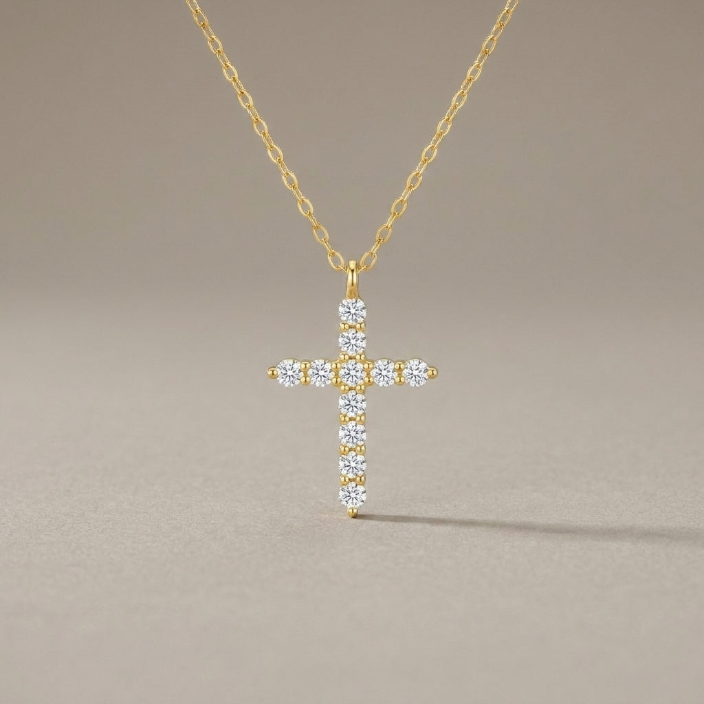 Crystal Cross Necklace