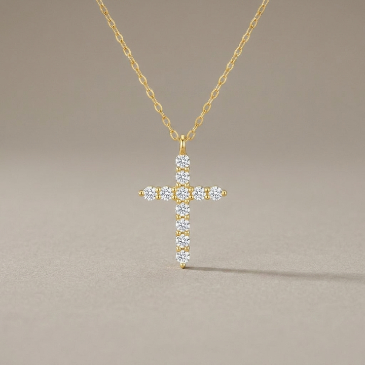 Crystal Cross Necklace